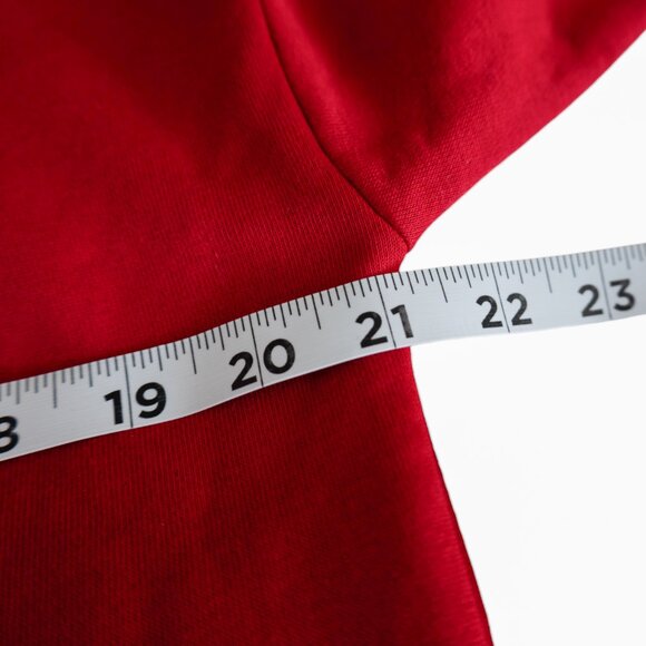 Guess NWT 2-Piece Red and Black Crop Top Hooded Sweatshirt With Joggers - Picture 5 of 13